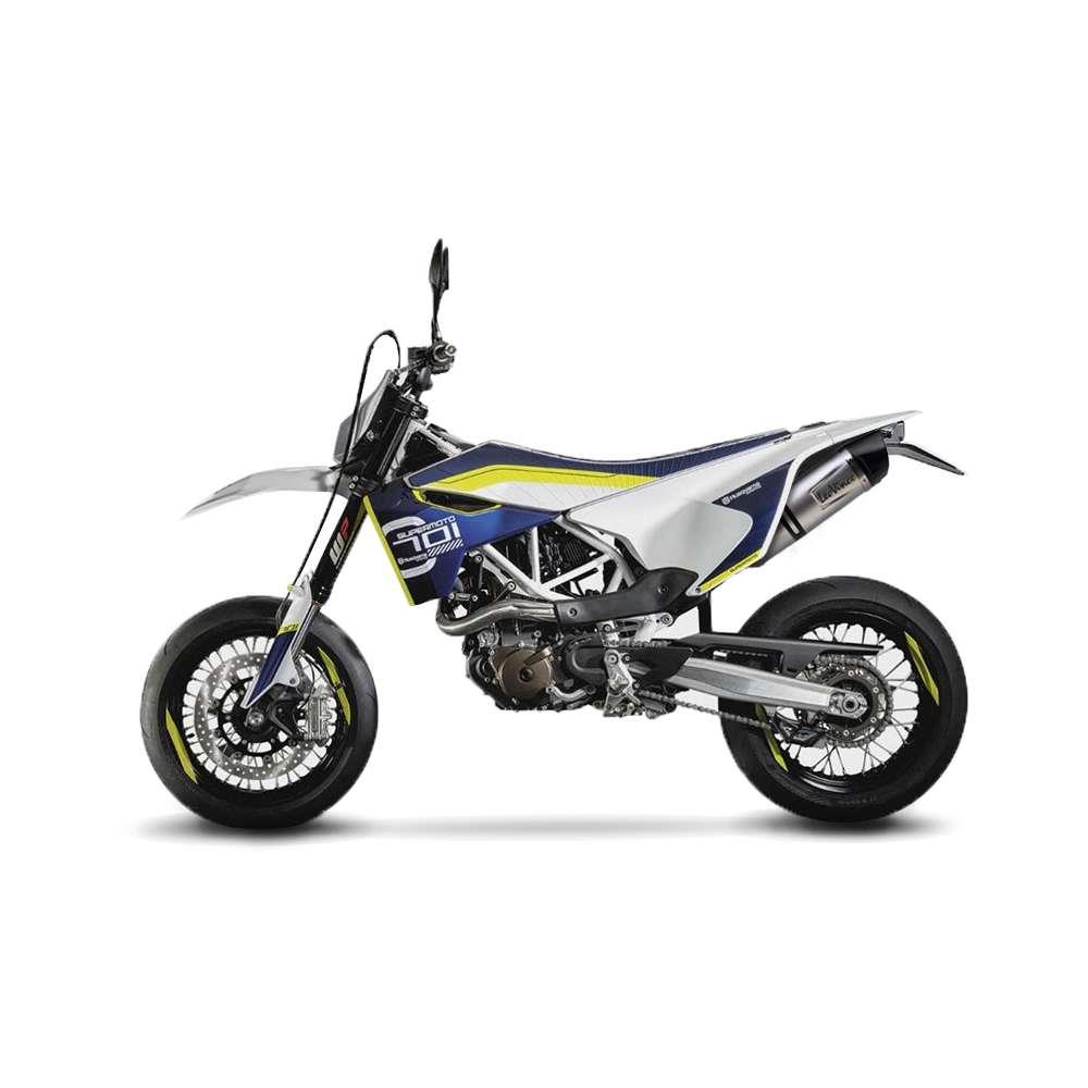 Sport Auspuff LeoVince LV One EVO Edelstahl Husqvarna 701 Enduro / Supermoto Bj.2017-2018 (ohne ABE) von LeoVince