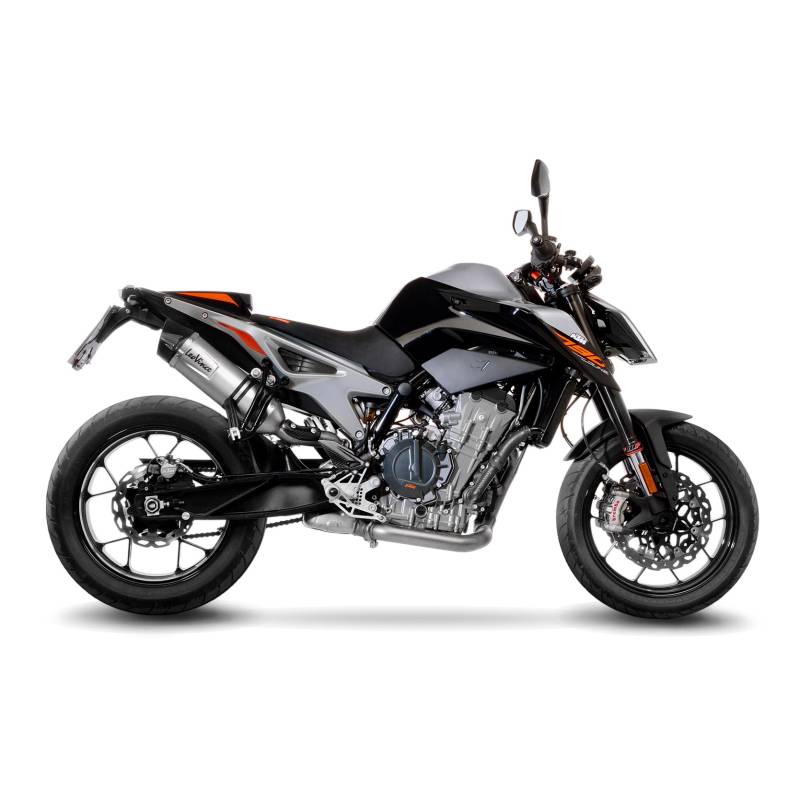 Sportauspuff LeoVince LV One EVO Edelstahl KTM Duke 790 /L A2 Bj.2018-2020 +ABE/eintragungsfrei von LeoVince