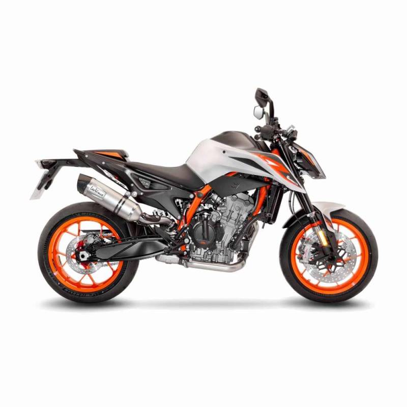 Sportauspuff LeoVince LV One EVO Edelstahl KTM Duke 890/R/L A2 Bj.2020-2023 EURO4/5+ABE/eintragungsfrei von LeoVince