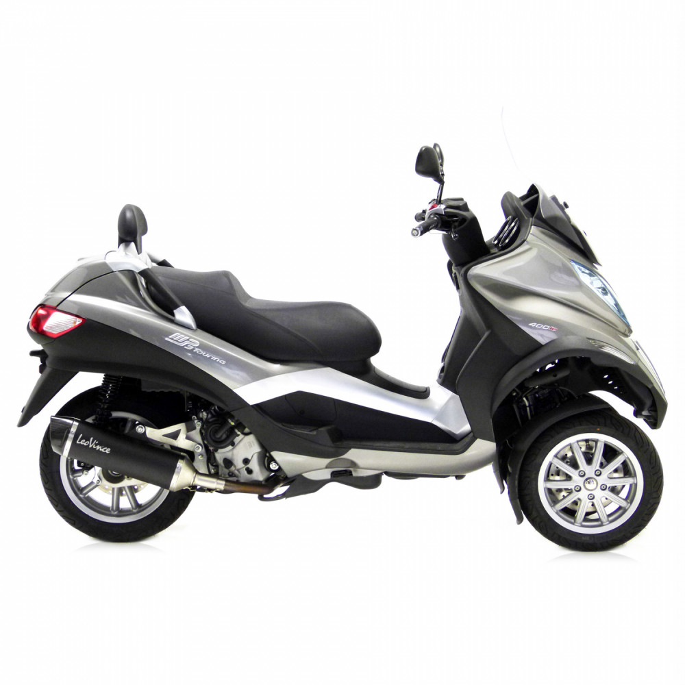 Sportauspuff LeoVince Nero für Piaggio MP3 400 / 500 LT/RST/Business/Sport Bj. 2007-2016 mit ABE von LeoVince