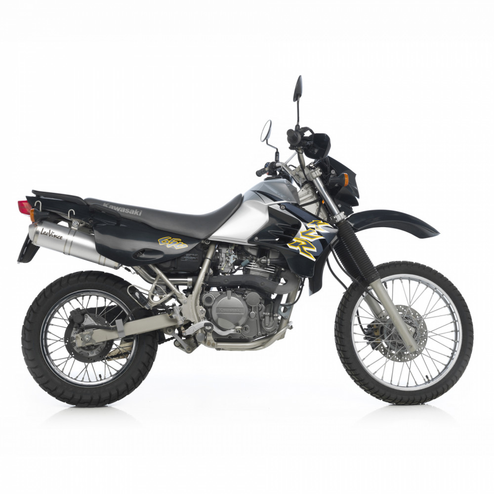 Sportauspuff LeoVince X3 Aluminium Kawasaki KLR 650  Bj. 1997-2013 Typ: KL650C +ABE von LeoVince