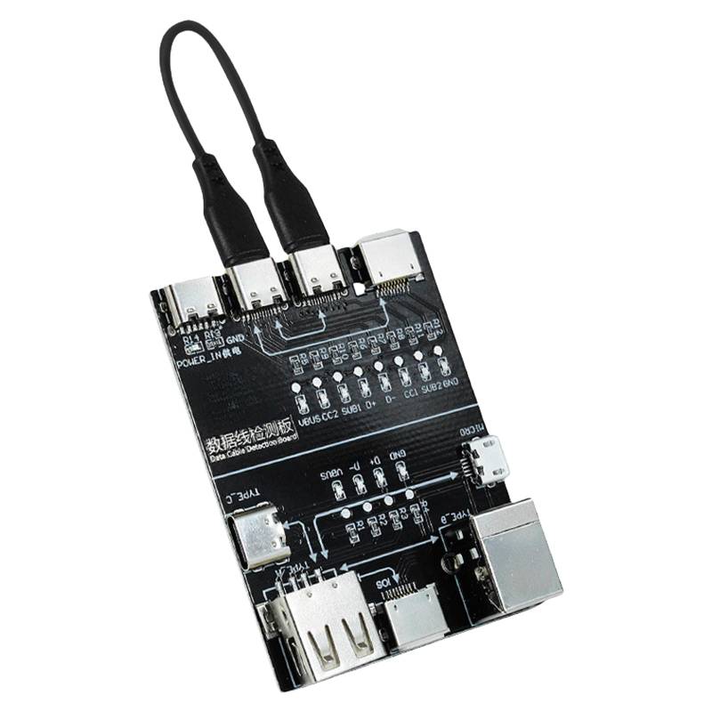 Multiports Quick Check Board Datenkabel Erkennungskarte Für Schnelles Ladenkabel Mit Sicherheitsschutz Für LED Indikatoren von Lerpwige