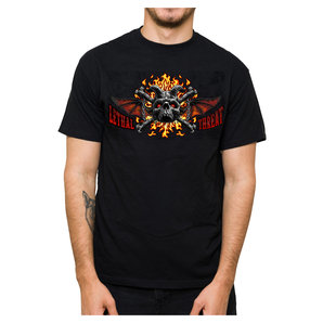 Lethal Threat Hell Was Full T-Shirt Schwarz von Lethal Threat