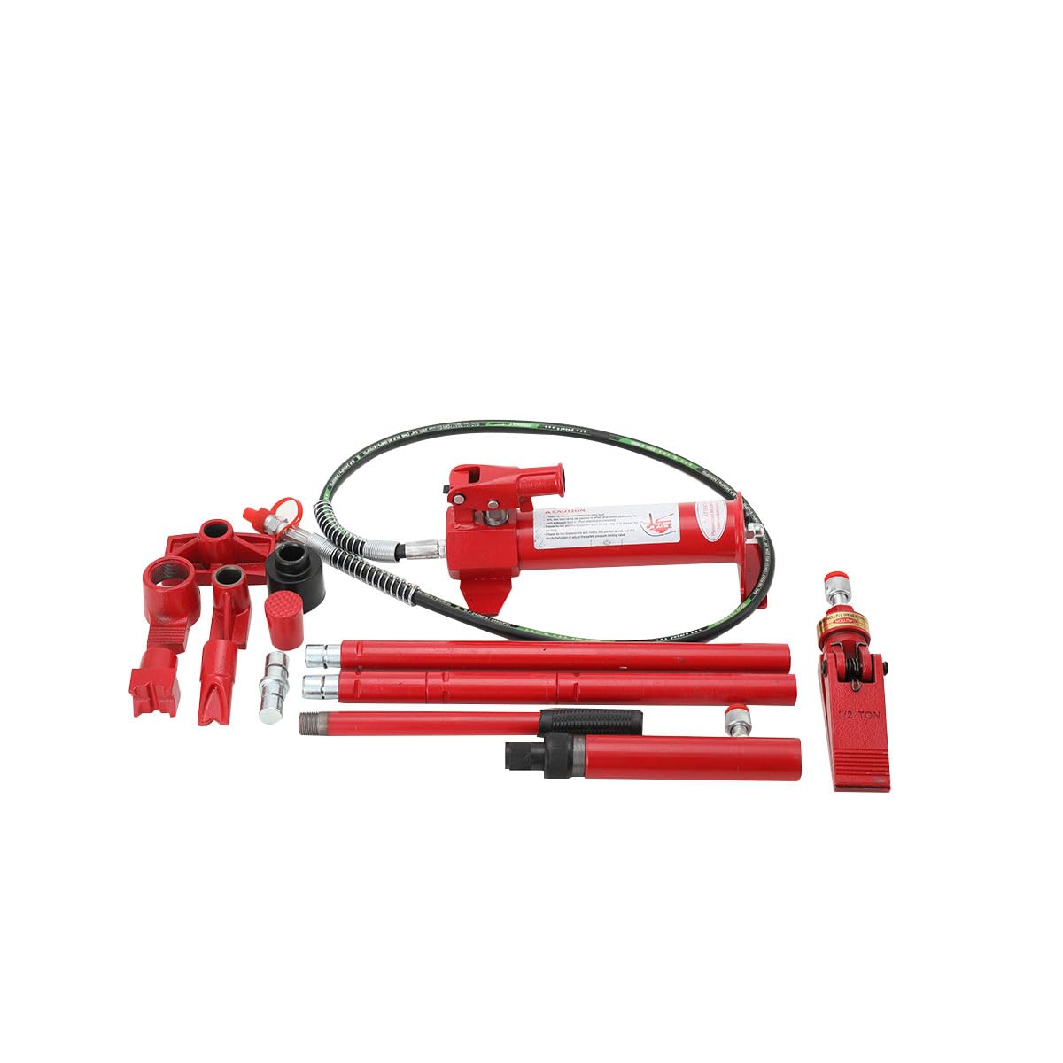 Lfhelper 1.2M Hydraulische Wagenheber 4 Tonnen Hydraulische Karosseriepresse Druckpresse Karosserie Richtsatz Presse Spreizer Dozer Reparatur Ausbeulsatz 16tlg Hydraulikwerkzeug Set von Lfhelper