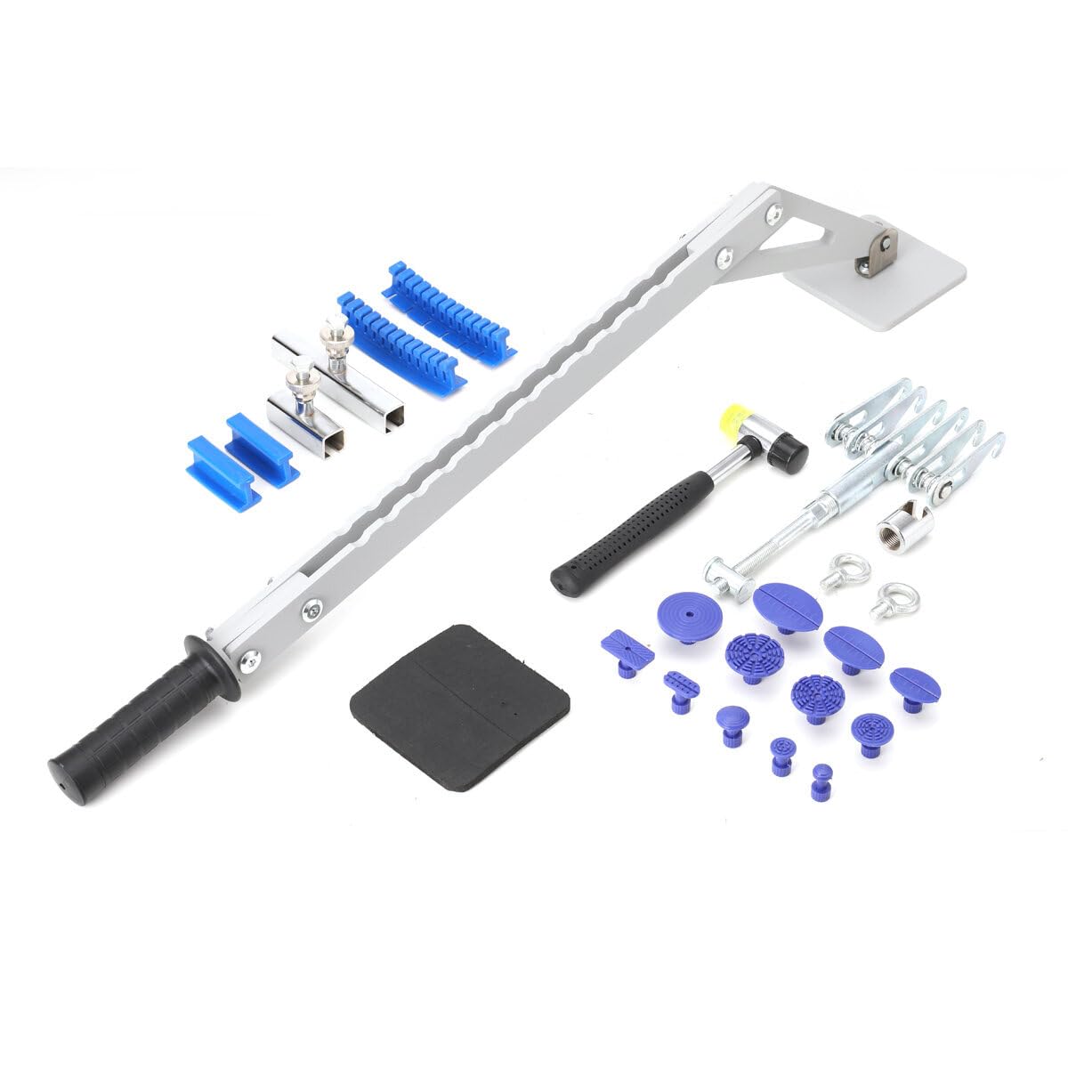 Lfhelper Auto Ausbeulwerkzeug Spotter Zubehör, Einbeiniger Dellenabzieher, Ausbeulspotter Dellenlifter Stahl Reparatur Ausbeul-Tool-Set zur Reparatur von Kfz Karosserien mit 6 Klauenhaken usw. Lfhelper Auto Ausbeulwerkzeug Spotter Zubehör, Einbeiniger Dellenabzieher, Ausbeulspotter Dellenlifter Stahl Reparatur Ausbeul-Tool-Set zur Reparatur von Kfz Karosserien mit 6 Klauenhaken usw. von Lfhelper