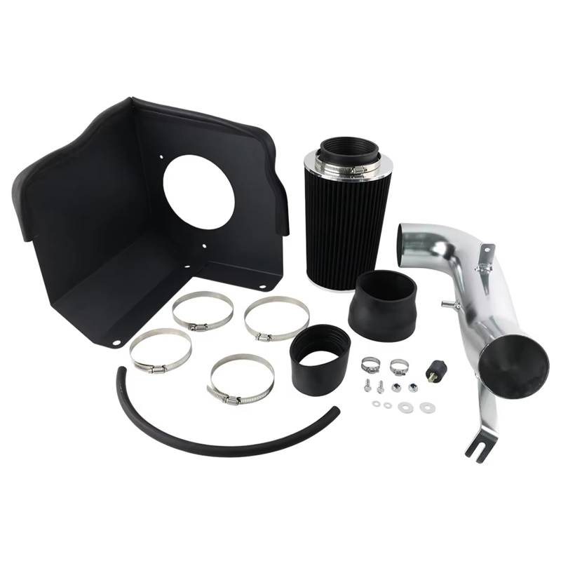 Ansaugschlauch Für Chevy Für Silverado 1500 V8 4,8 L 5,3 L 2009 2010 2011 2012 2013 Kaltlufteinlass Schwarz + Hitzeschild Auto Luft Einlass von Lhdktee