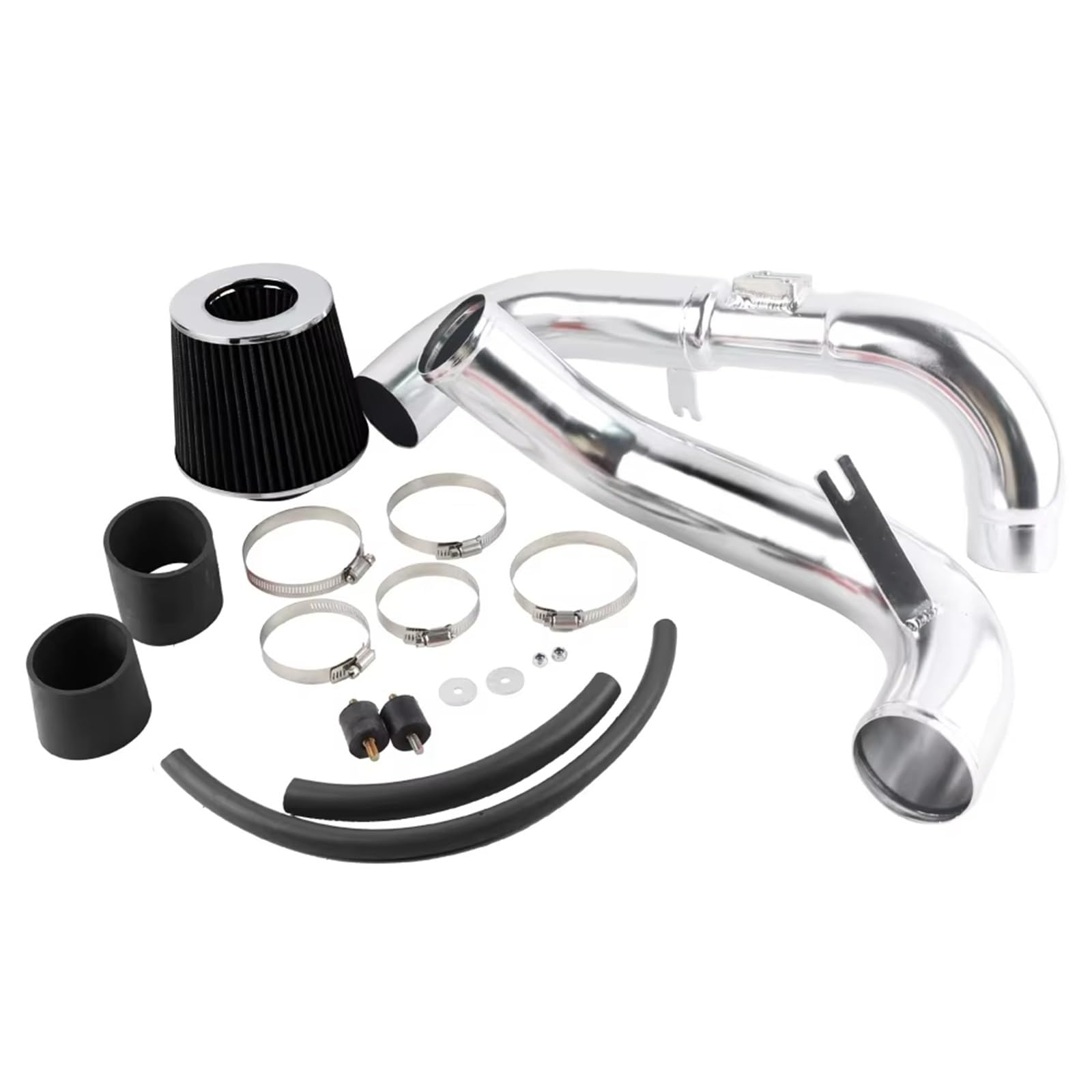 Ansaugschlauch Lufteinlässe Teile Motorteile Rot Schwarz 3'' Kaltluftansaugrohr Kit Trockenfilter Für Civic EX/LX/DX 1.8L 2006 2007 2008 2009 2010 2011 Auto Luft Einlass(Schwarz) von Lhdktee