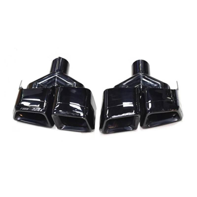 Auspuff Pfeife Für Benz W212 E63 W204, 2 Stück/Set 304 Edelstahl Auto Auspuffblende Schalldämpfer Auspuffblende Auspuffanlage Düse Auspuffrohr Halsschwanz(Y Black) von Lhdktee