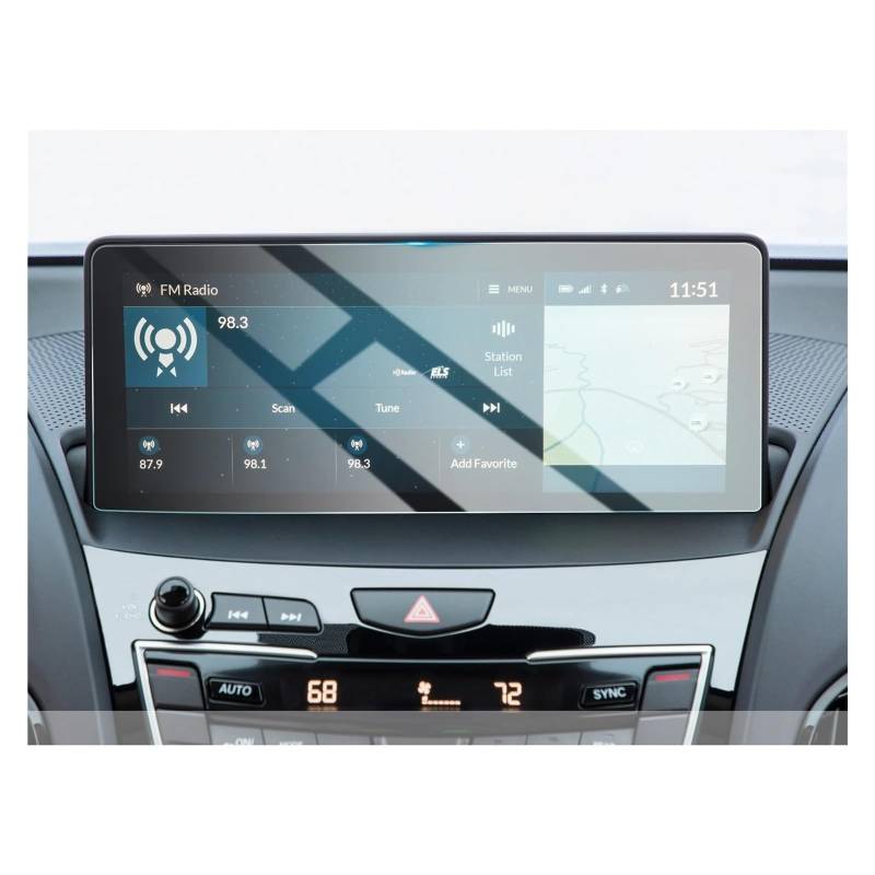 GPS Displayschutzfolie 10,2 Zoll Auto Navigation Touch Center Screen Protector Für Für RDX 2019-2022 Auto Innen Zubehör Instrumententafel Schutzfolie von Lhdktee