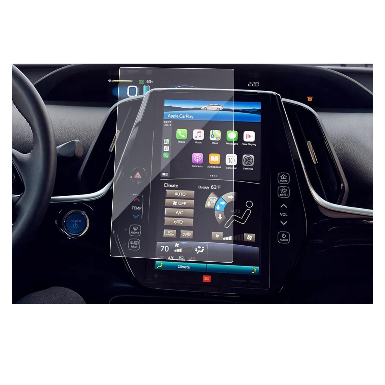 GPS Displayschutzfolie 11,6 Zoll Auto Navigation Touch Screen Protector Für Prius XW50 50 Für Serie/Für Prius Für Prime Auto Innen Zubehör Instrumententafel Schutzfolie von Lhdktee