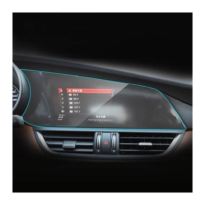 GPS Displayschutzfolie 8,8 Zoll Für Alfa Für Romeo Für Giulia 2015–2023 Auto-GPS-Navigation, Schutzfolie, LCD-Bildschirm TPU-Abdeckung Kratzfeste Schutzmembran Instrumententafel Schutzfolie(1PC) von Lhdktee