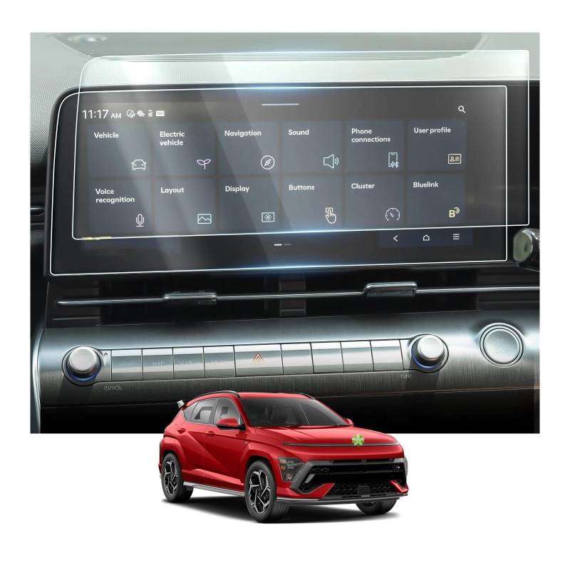 GPS Displayschutzfolie Auto-Navigation & LCD-Instrument Nano-Displayschutz Für Hyundai Für Kona SX2 2023 2024 Auto-Zubehör Instrumententafel Schutzfolie(RHD 12.3-Inch) von Lhdktee