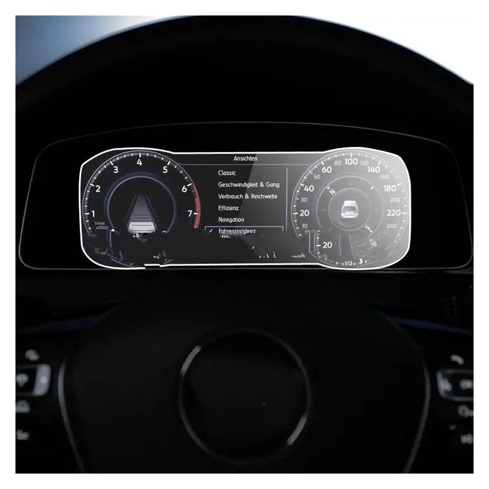 GPS Displayschutzfolie Displayschutzfolie Aus Gehärtetem Glas, Armaturenbrett-Bildschirm, Armaturenbrett Für VW Für Golf 7 7.5/Facelift 2018–2020 Instrumententafel Schutzfolie von Lhdktee