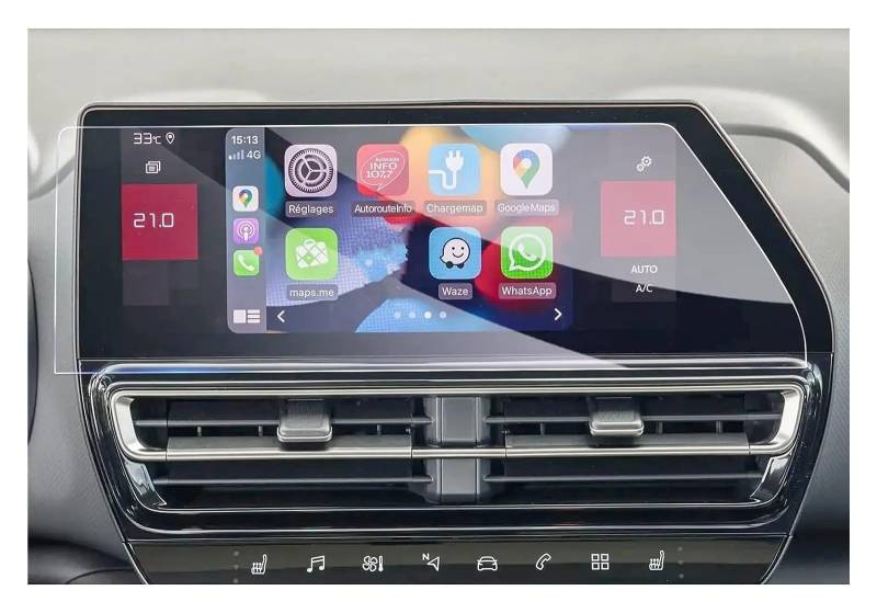 GPS Displayschutzfolie Für Citroen Für C5 Für Aircross 2022 2023 10 Zoll Auto GPS Navigation Gehärtetem Glas Bildschirm Film Schutz Instrumententafel Schutzfolie von Lhdktee