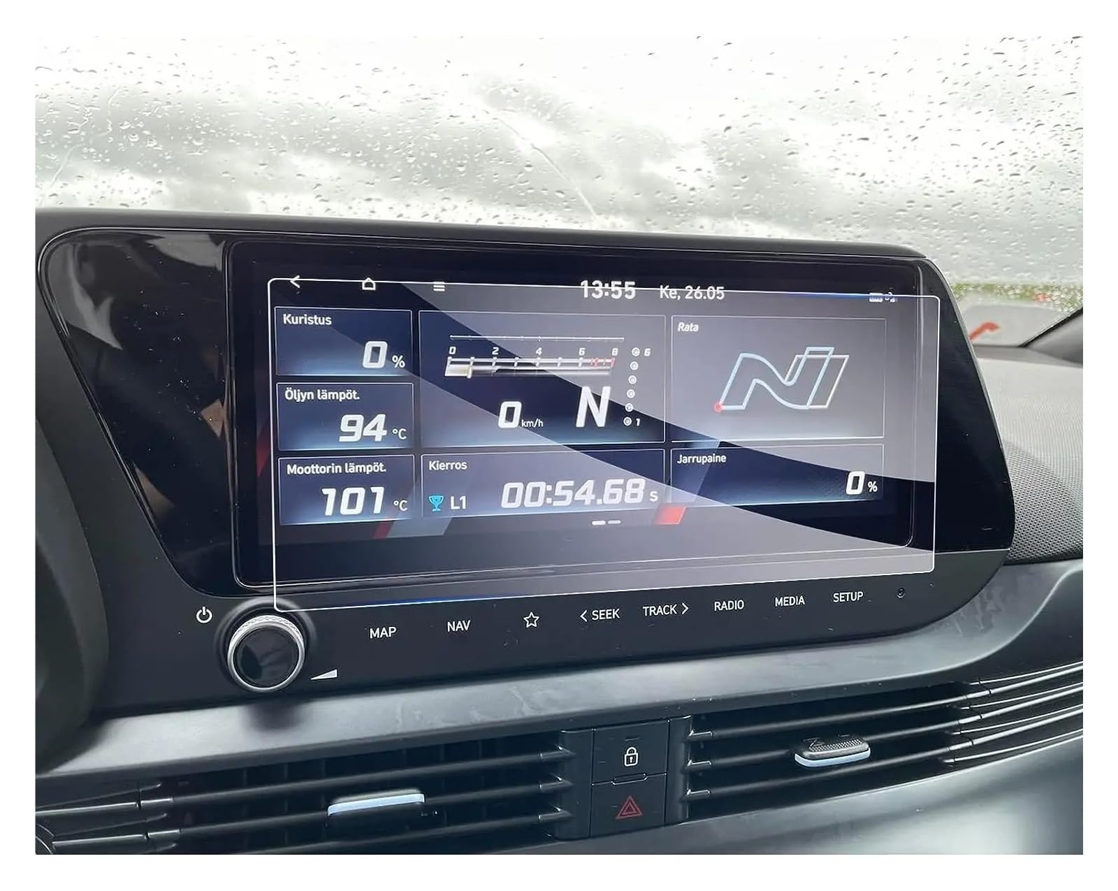 GPS Displayschutzfolie Für Hyundai Für I20/N Für Linie/Für Aktive 2021 2022 2023 10,25 Zoll LCD GPS Navigation Gehärtetem Glas Schutz Instrumententafel Schutzfolie(GPS) von Lhdktee