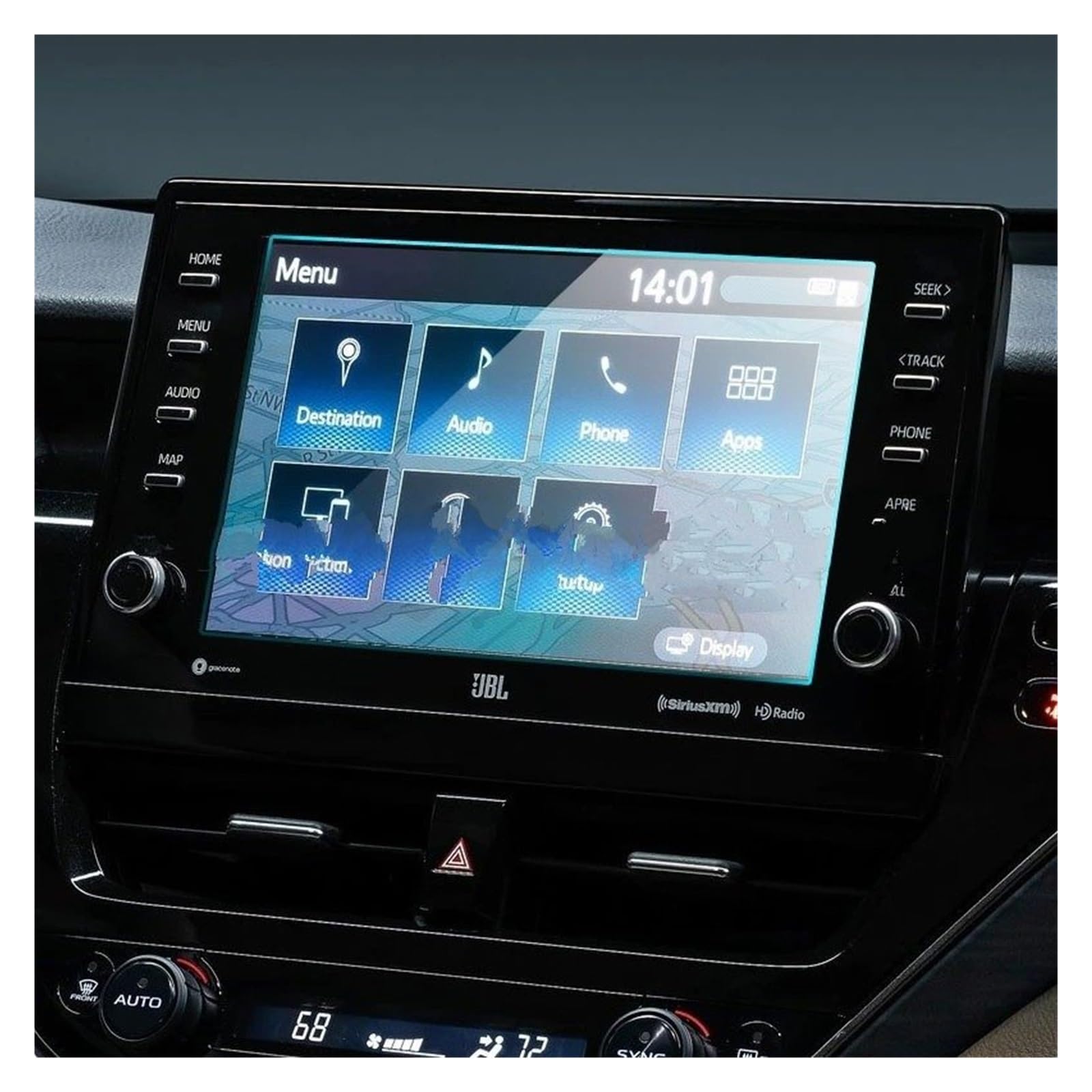 GPS Displayschutzfolie Für Toyota Für Camry 2021 Auto Radio GPS Navigation Innen Zubehör Gehärtetem Glas Screen Protector Film Instrumententafel Schutzfolie von Lhdktee