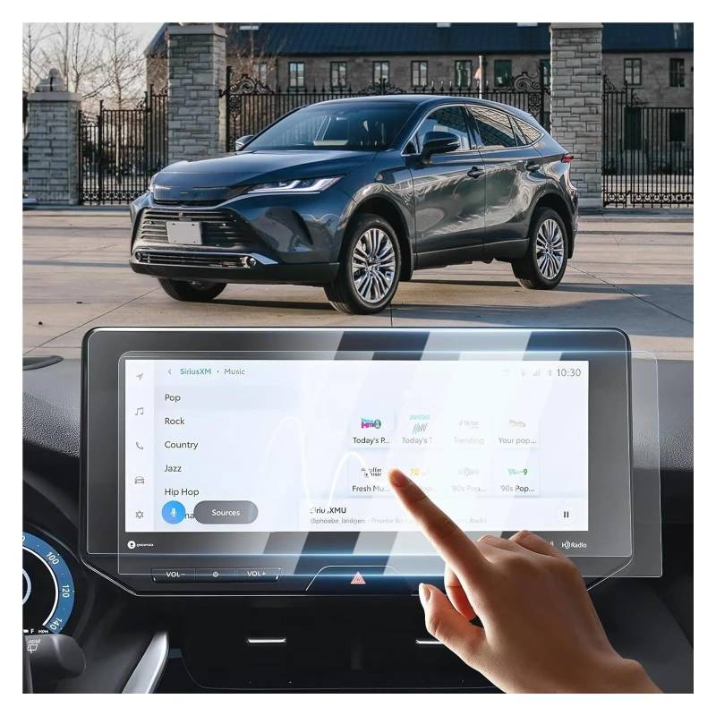 GPS Displayschutzfolie Für Toyota Für Venza 2021-2023 2024 Navigation Gehärtetem Glas 12,3 Zoll GPS Screen Protector Display-schutzfolie Instrumententafel Schutzfolie von Lhdktee