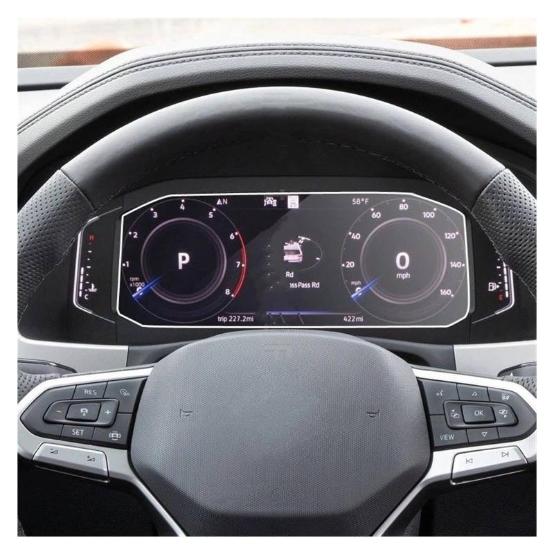 GPS Displayschutzfolie Für VW Für Tiguan Für Atlas 2018 2019 2020 Gehärtetes Glas Auto Dashboard-Monitor Film Screen Protector Film Aufkleber Innen Instrumententafel Schutzfolie von Lhdktee