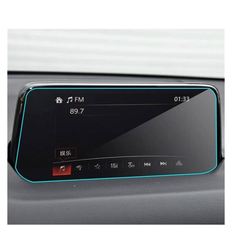 GPS Displayschutzfolie Gehärtetem Glas Für Mazda Für CX-5 CX5 2020 Auto Navigation Screen Protector Touch Display Bildschirm Film Anti Scratch Instrumententafel Schutzfolie von Lhdktee