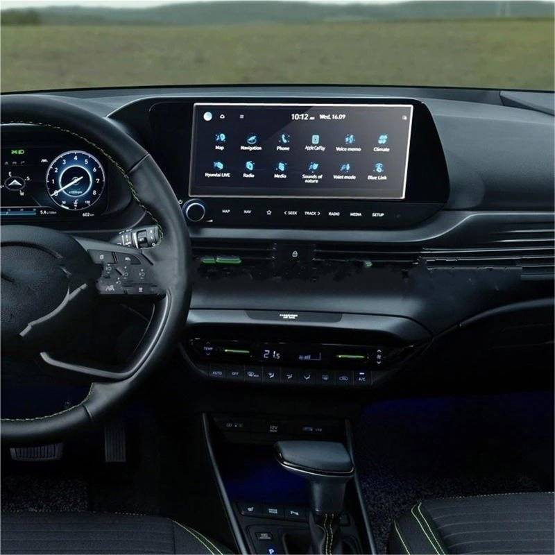 GPS Displayschutzfolie Gehärtetem Glas Schutz Film Für Hyundai Für I20 2020 2021 10,25 Zoll Auto Navigation Screen Protector Display Film Auto Innen Instrumententafel Schutzfolie von Lhdktee