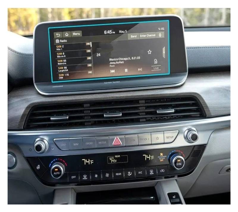 GPS Displayschutzfolie Gehärtetem Glas Screen Protector Für Kia Für Telluride 10,25 Zoll 2020 2021 Auto Navigation Display Bildschirm Auto Innen Zubehör Instrumententafel Schutzfolie von Lhdktee