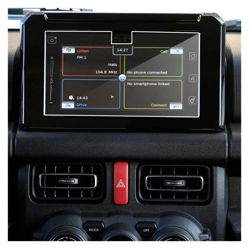 GPS Displayschutzfolie Gehärtetes Glas Filmschutz Für Suzuki Für Jimny 2019 Autoradio GPS Auto Bildschirm Aufkleber Autozubehör Instrumententafel Schutzfolie von Lhdktee