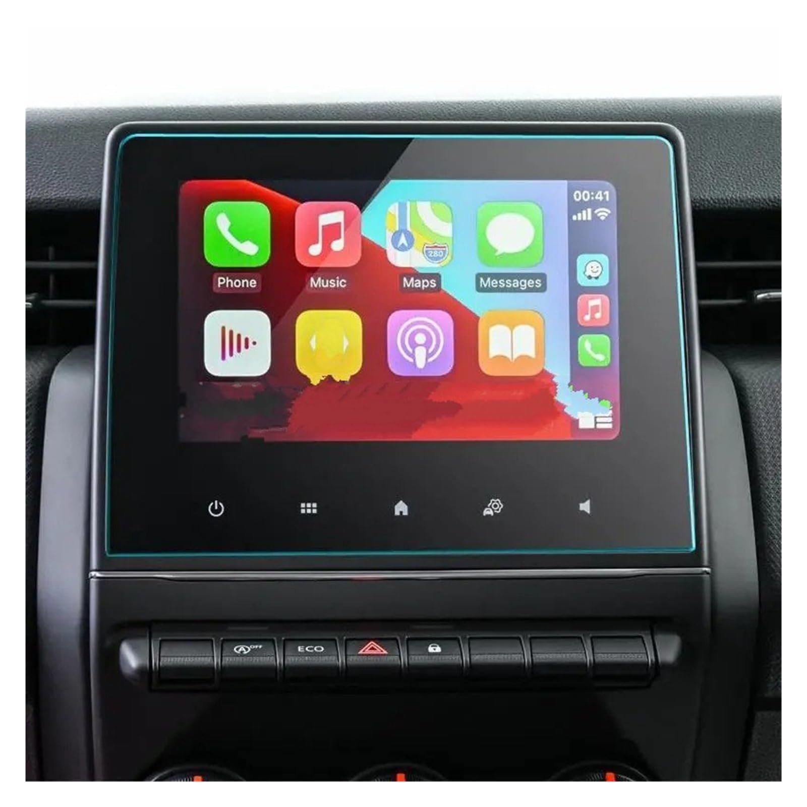 GPS Displayschutzfolie PET Screen Protector Für Zoe Für Einfach Für Link/Für Clio 5/Für Captur 2/Für Link 2020 7 Zoll Auto Infotainment Multimedia Radio Instrumententafel Schutzfolie von Lhdktee