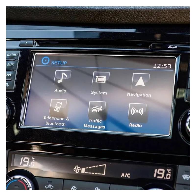 GPS Displayschutzfolie Screen Protector Für Nissan Für Qashqai J11 Für X-Trail T32 2015-2018 Auto GPS Navigation Gehärtetem Glas Display-schutzfolie Instrumententafel Schutzfolie von Lhdktee