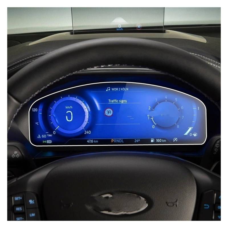 GPS Displayschutzfolie TPU Film Screen Protector Für Ford Für Focus 2023 Auto Instrument Panel Schutz Dashboard Center Control Instrumententafel Schutzfolie von Lhdktee