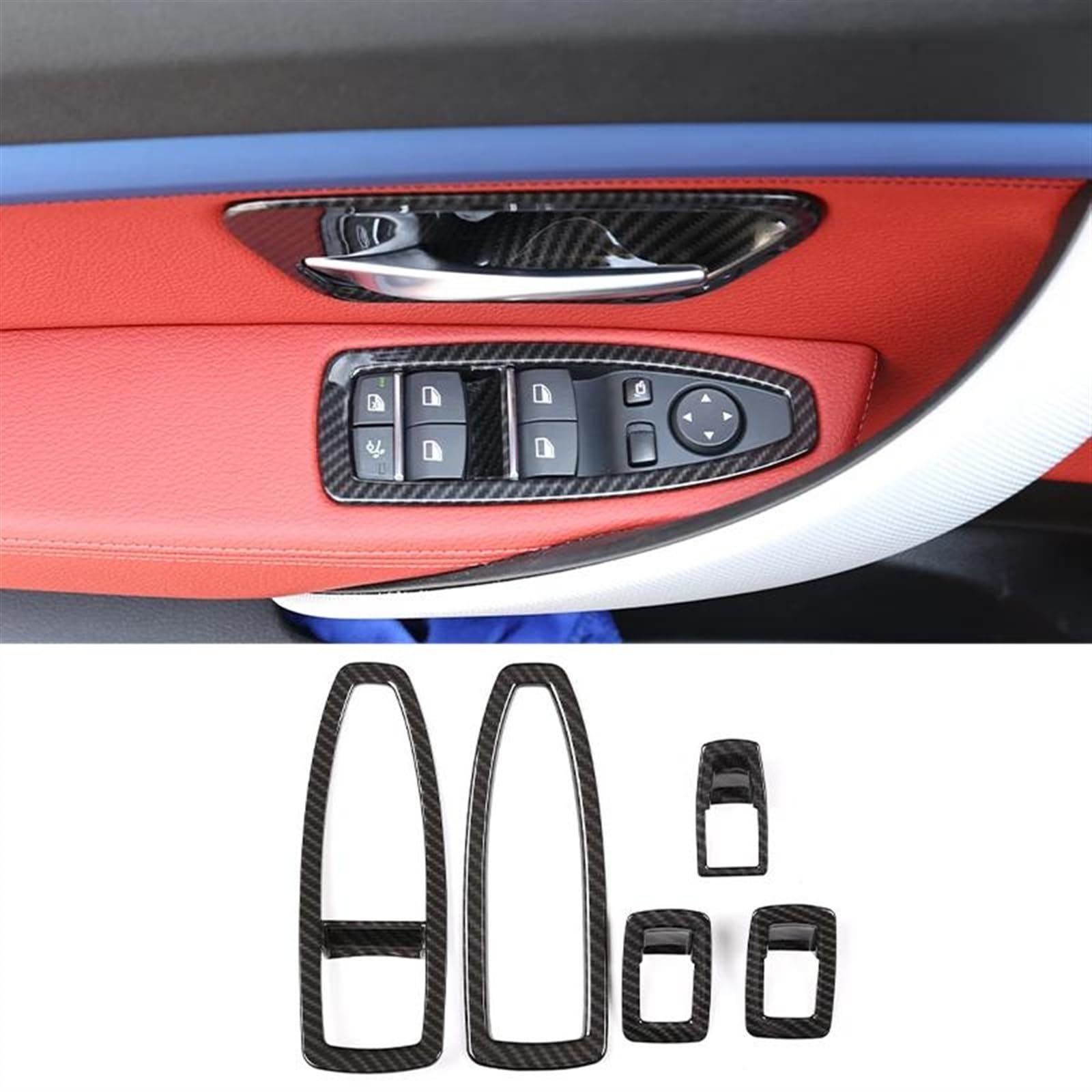 Schalttafelverkleidung Auto Innen Kit Dashboard Konsole Dekoration Abdeckung Trim Aufkleber Für 3 4er F30 F31 F32 F35 2013 2014 2015 2016 2017 2018 2019 Autokonsolenverkleidung(16) von Lhdktee