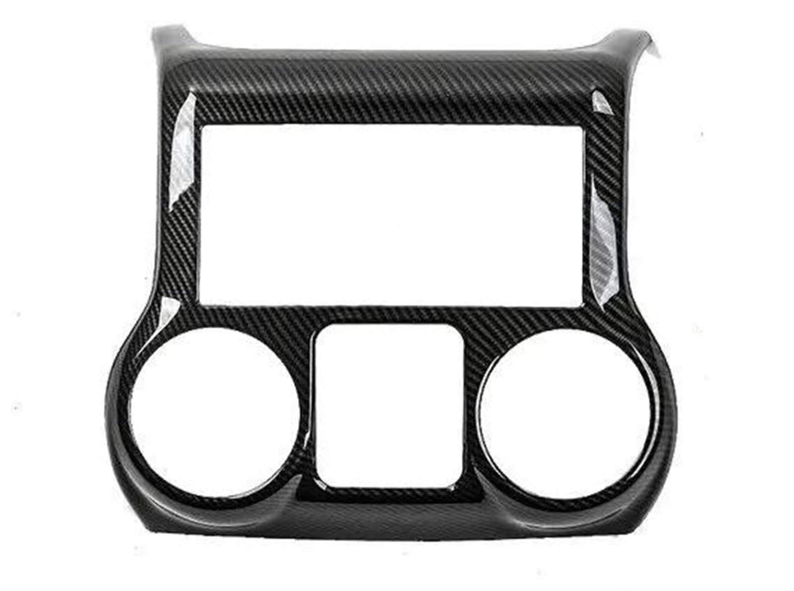 Schalttafelverkleidung Auto Interior Center Konsole CD Panel Klimaanlage Schalter Dekoration Abdeckung Aufkleber Für Jeep Für Wrangler JK 2011 2012 2013 2014 2015 2016 2017 Autokonsolenverkleidung(CD von Lhdktee