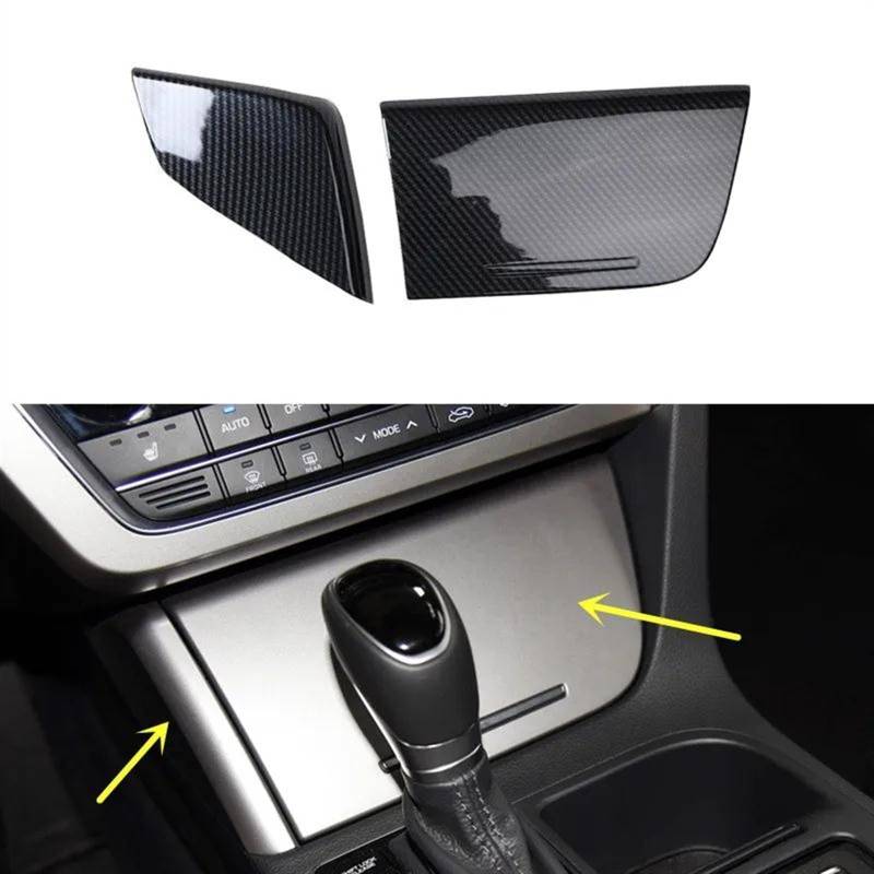 Schalttafelverkleidung Dekoration Zubehör Innen Getriebe Center Console Trims Aufkleber Für Hyundai Für Sonata 9th 2015 2016 2017 Autokonsolenverkleidung(Ashtray Covers) von Lhdktee