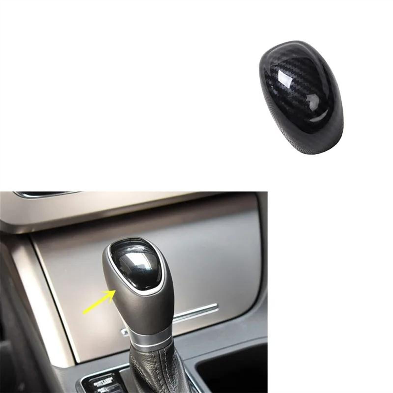 Schalttafelverkleidung Dekoration Zubehör Innen Getriebe Center Console Trims Aufkleber Für Hyundai Für Sonata 9th 2015 2016 2017 Autokonsolenverkleidung(Gear knob) von Lhdktee