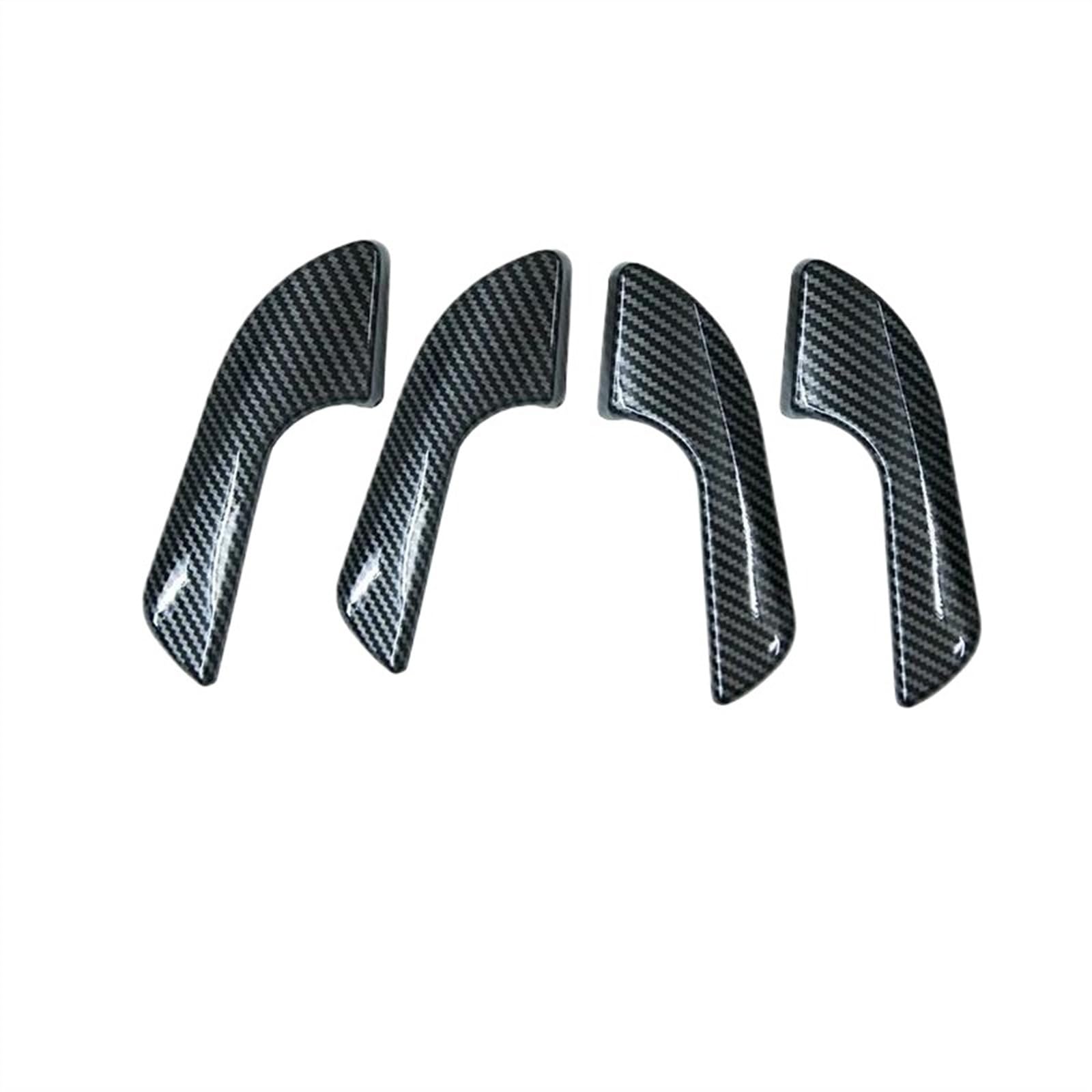 Schalttafelverkleidung Für Alfa Für Romeo Für Giulietta Tür Inner Griff Dekoration Shell Schutzhülle Auto Aufkleber Innen Zubehör Trim Autokonsolenverkleidung(Carbon style-4pcs) von Lhdktee