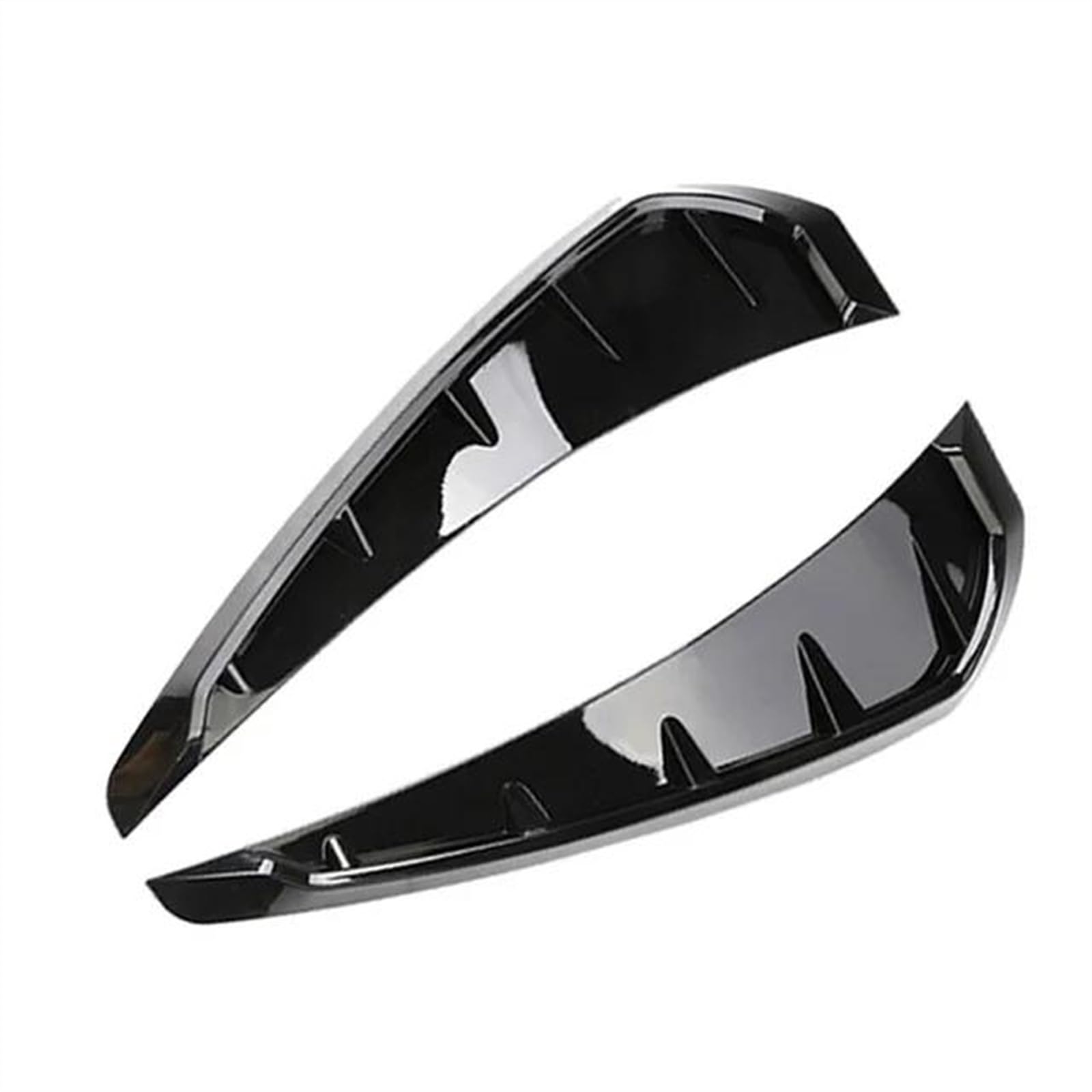 Schalttafelverkleidung Für Civic 2016 2017 2018 2019 Auto Shark Grille Air Flow Side Vent Außen Grill Dekoration Autokonsolenverkleidung(Schwarz) von Lhdktee