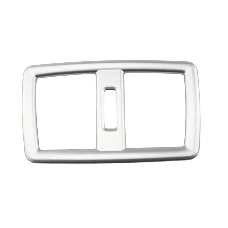 Schalttafelverkleidung Für X1 F48 2016 2017 2018 2019 2020 Auto Hinten AC Klimaanlage Vent Outlet Trim Abdeckung Dekoration Aufkleber Zubehör Autokonsolenverkleidung(ABS Silver) von Lhdktee