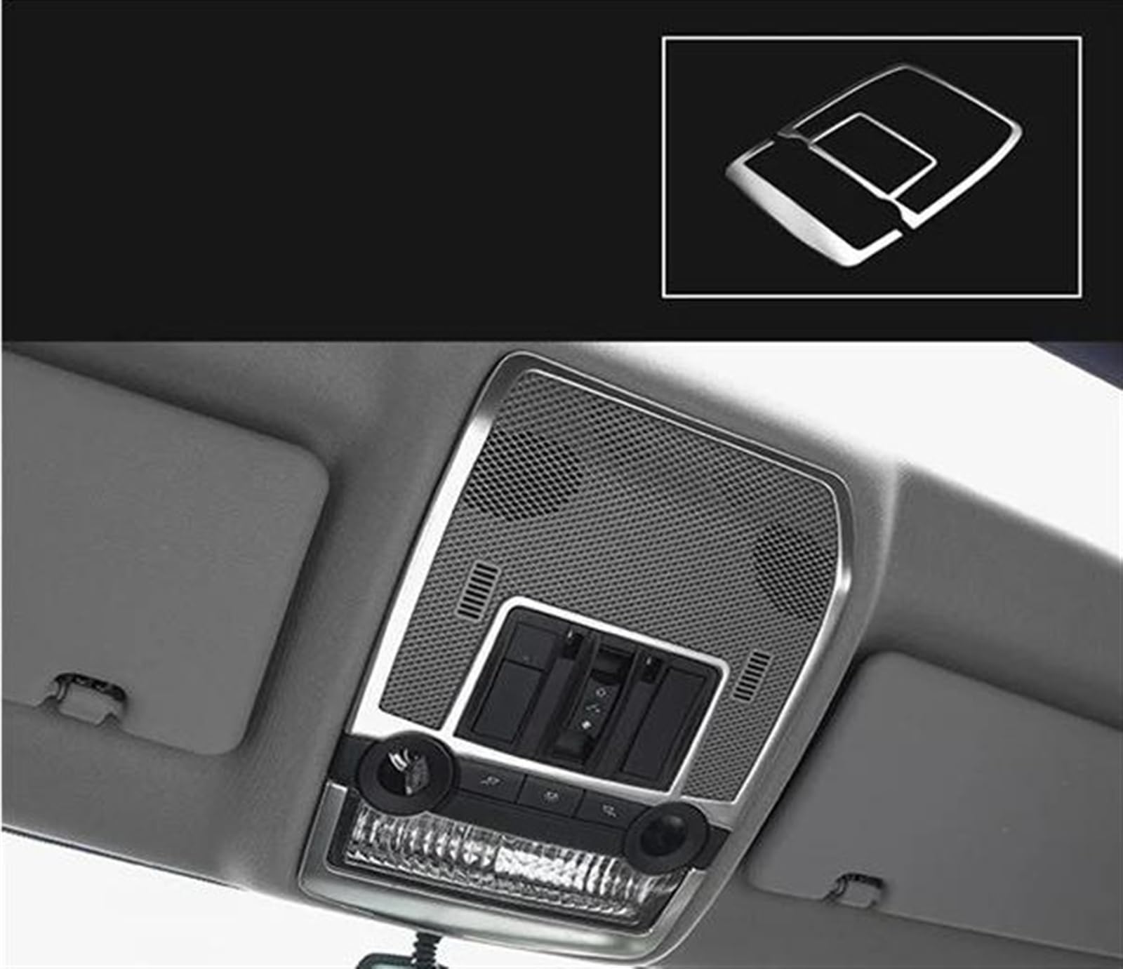 Schalttafelverkleidung Für X5 Für X6 E70 E71 Auto Styling Innen Tasten Panel Rahmen Dekoration Abdeckungen Trim Aufkleber Edelstahl Auto Zubehör Autokonsolenverkleidung(K Model Silver) von Lhdktee