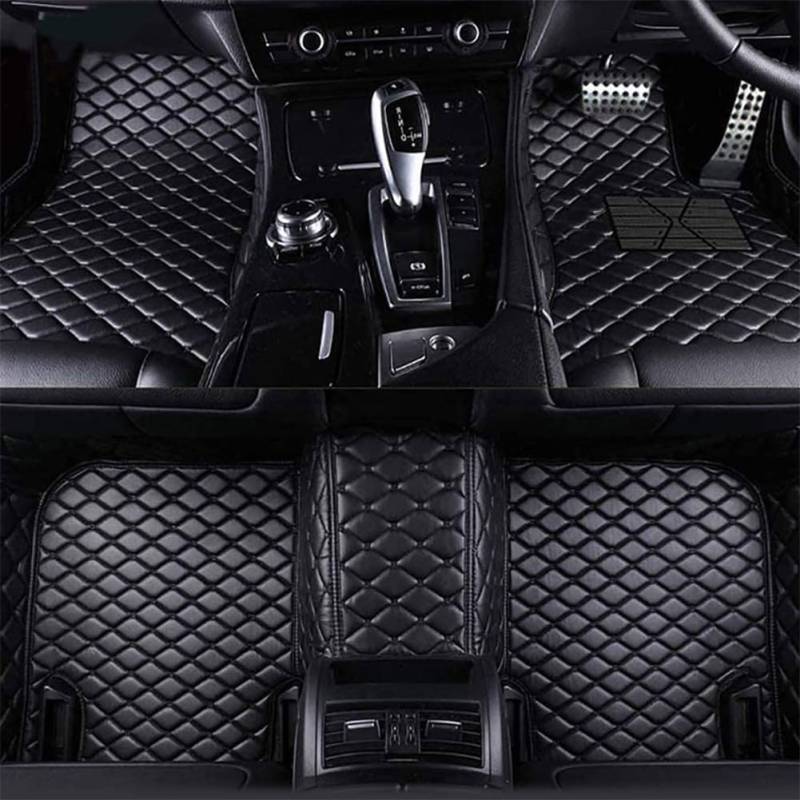 Auto FußMatten für Audi A4 MK B8 2007-2015(LHD), Allwetter VollstäNdige Abdeckung Leder Fußmatten Auto Anti Rutsch Wasserdicht,A von Lhuayeu