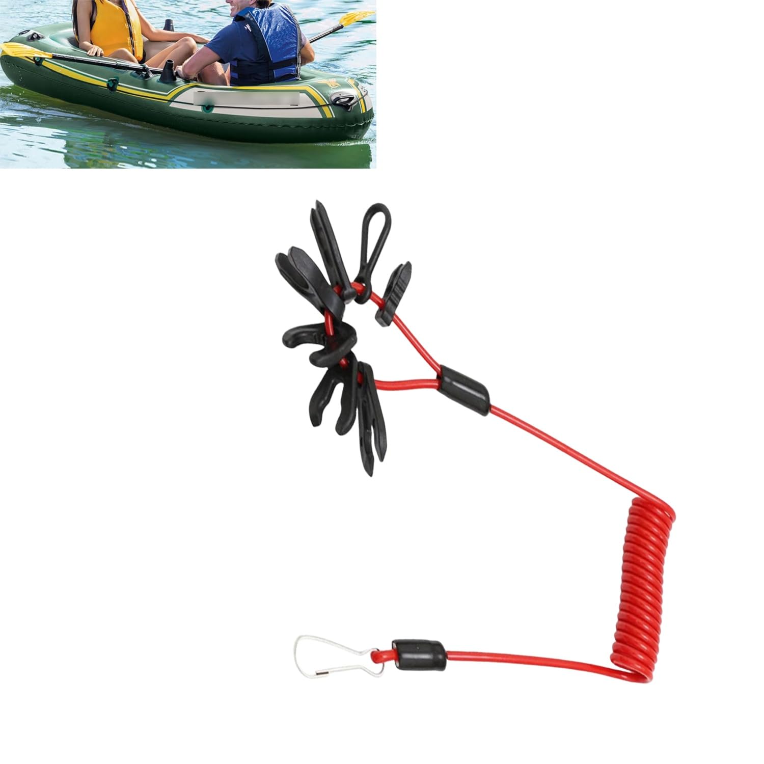 LiJuanWang Außenbord Killschalter Schlüssel,Außenborder Lanyard,Universal Motorrad Außenborder Killschalter Schlüsselband,Switch Key Lanyard,für Motorboot und Außenbordmotoren von LiJuanWang