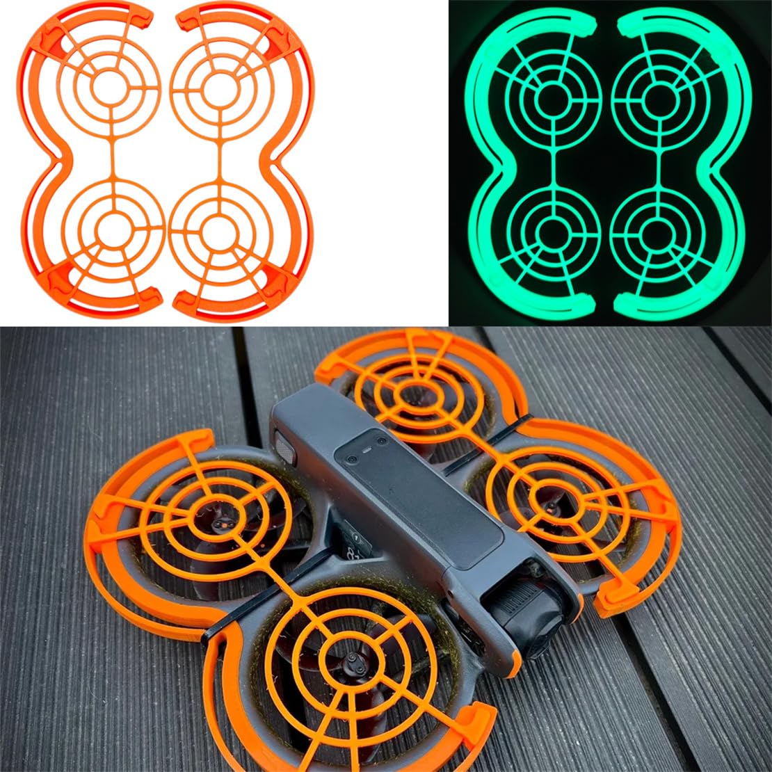 AVATAR 2 Propellerschutz, Prop Bumper Anti-Collision Stoßstange Schutzhülle Ring Propellers Guard für DJI Avatar 2 FPV Drohnen Zubehör (Orange) von LiLiTok