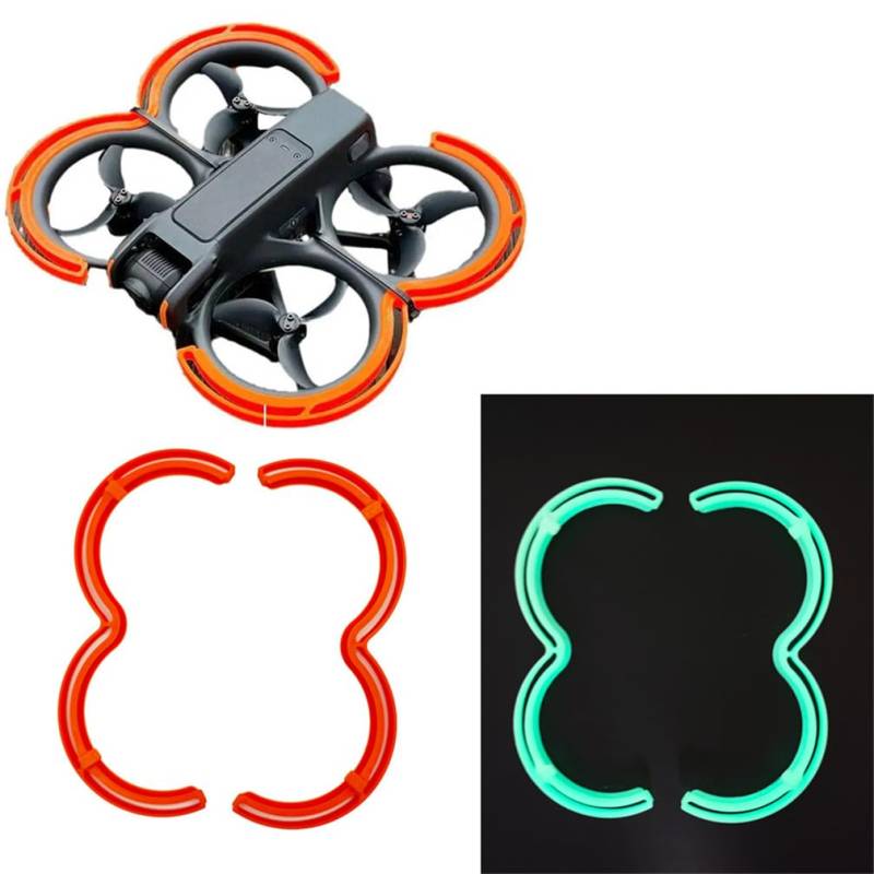 AVATAR 2 Propellerschutz, Prop Bumper Anti-Collision Stoßstange Schutzhülle Ring für DJI Avatar 2 Zubehör (Orange) von LiLiTok