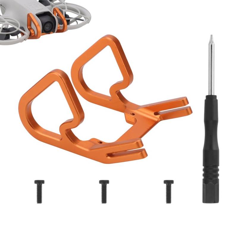 Drone Gimbal Bumper Schutz für DJI Neo, Schnellspanner PTZ-Stoßfänger, Antikollisionsschutz Schutzleiste Bumper Guard für DJI Neo Drohne Zubehör (Orange) von LiLiTok