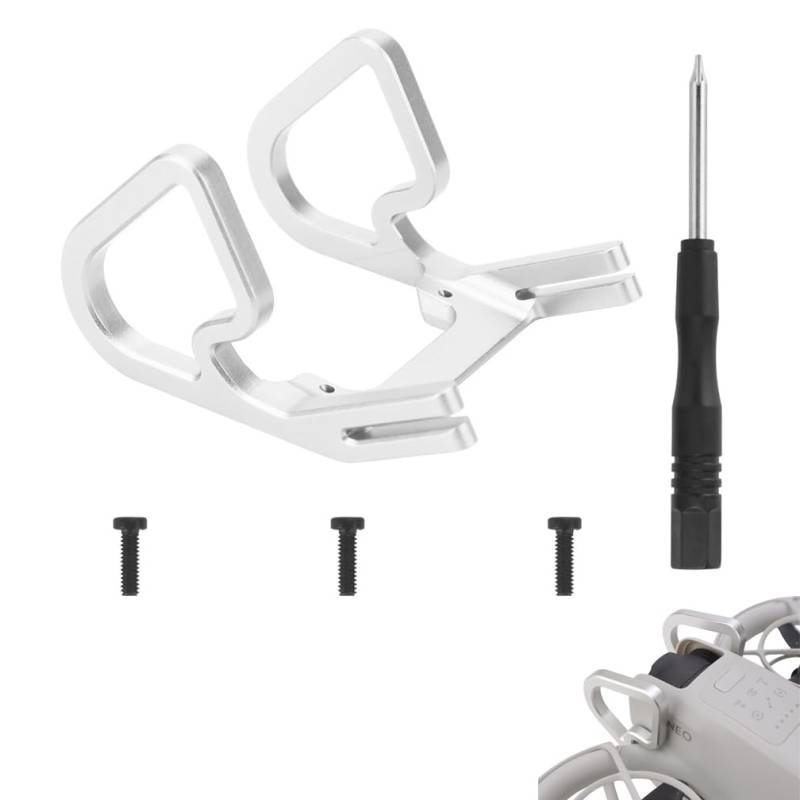 Drone Gimbal Bumper Schutz für DJI Neo, Schnellspanner PTZ-Stoßfänger, Antikollisionsschutz Schutzleiste Bumper Guard für DJI Neo Drohne Zubehör (Silber) von LiLiTok