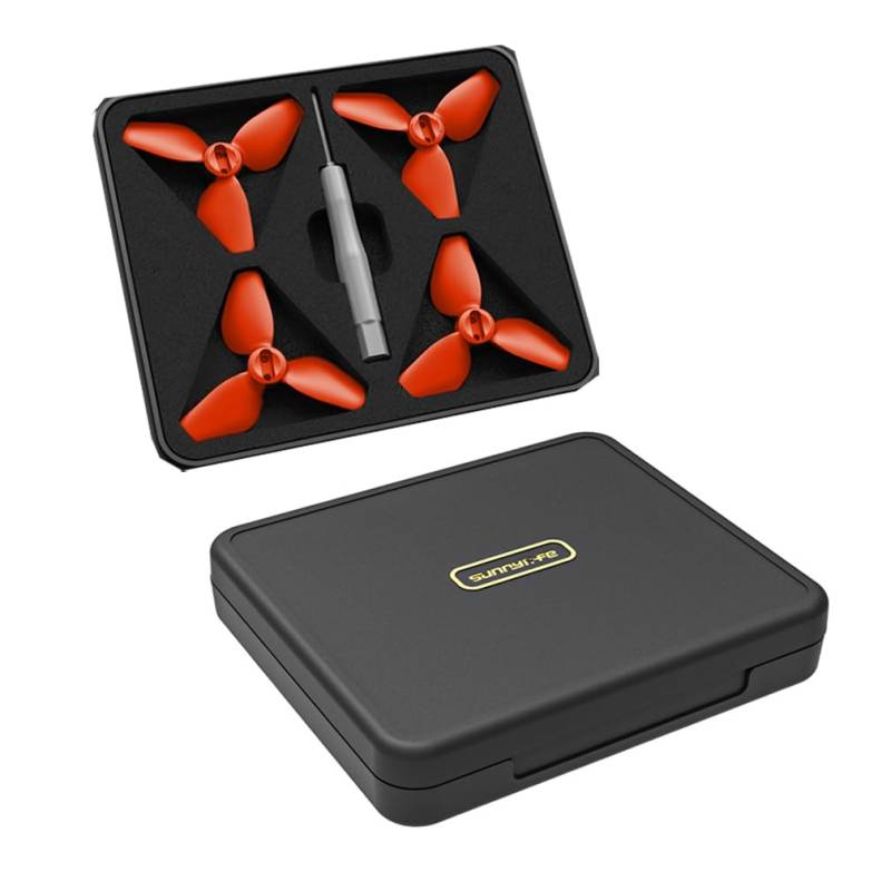 LiLiTok 2 Paar Propeller mit Schutztasche für DJI NEO Propeller, Ersatzteil Schnellwechselblätter Propeller für DJI NEO (Propeller-Organizer-Koffer) von LiLiTok