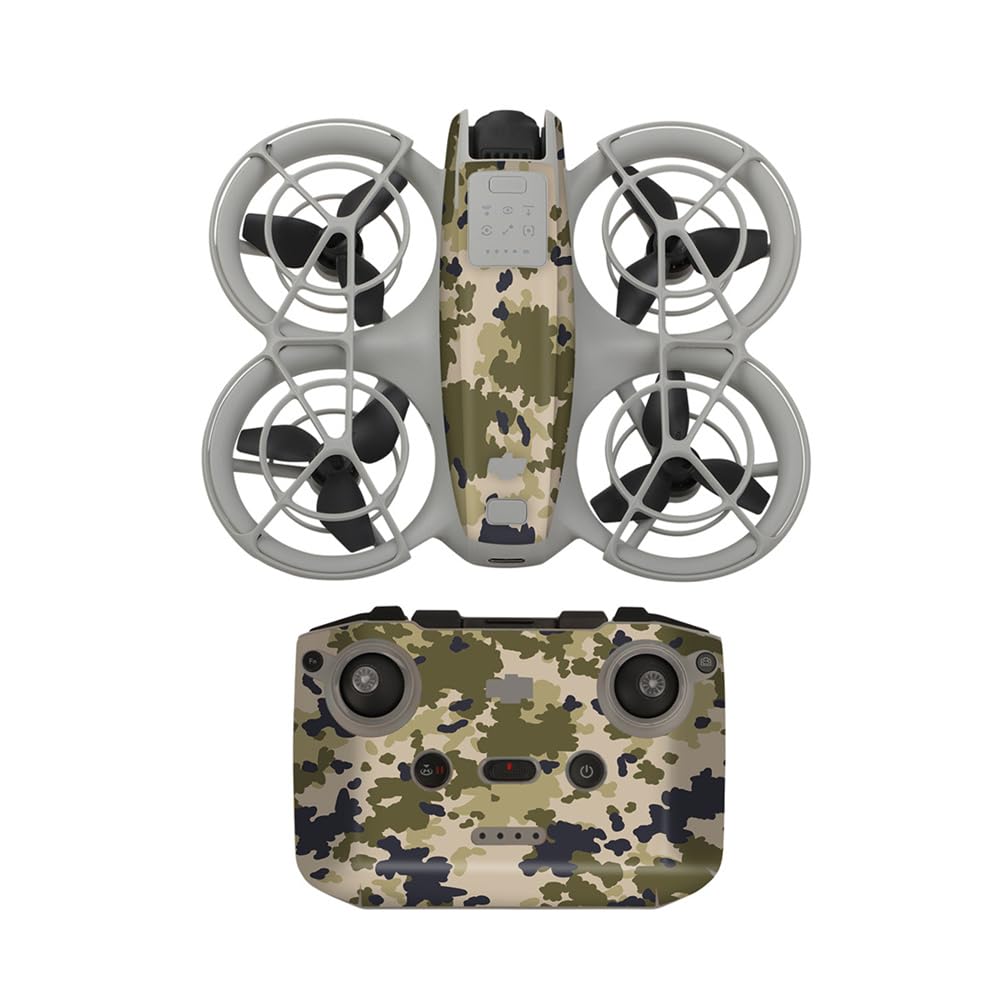 LiLiTok PVC Aufkleber-Set für DJI Neo, Wasserdichter Skin-Aufkleber für DJI Neo Drohne und Controller Aufkleber, Anti-Kratz-Schutzfolie für DJI Neo Zubehör (9) von LiLiTok