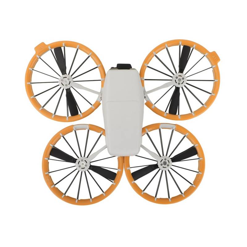 LiLiTok Propellerschutz für DJI FLIP Drohne, Vollgehäuse, Stoßstangen-Ring, Schutzhülle, Anti-Kollision, stoßfest, Requisitenschutz für DJI Flip Fly Mehr Combo Zubehör (Orange) von LiLiTok