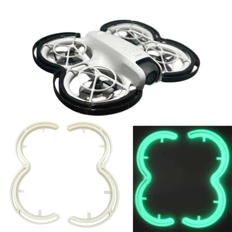 LiLiTok für DJI Neo Propellerschutz, Prop Bumper Anti-Collision Stoßstange Schutzhülle Ring für DJI Neo Zubehör (Leuchtfarbe) von LiLiTok