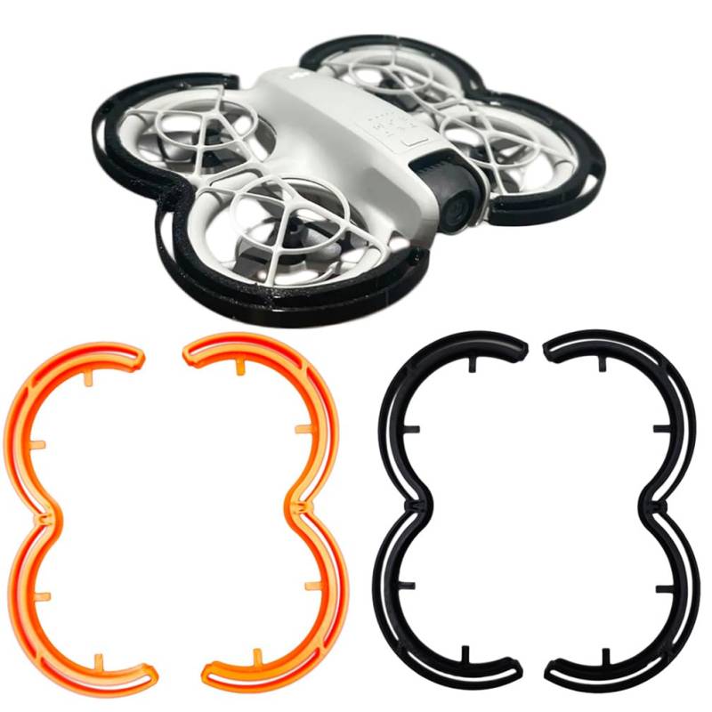 LiLiTok für DJI Neo Propellerschutz, Prop Bumper Anti-Collision Stoßstange Schutzhülle Ring für DJI Neo Zubehör (Orange) von LiLiTok