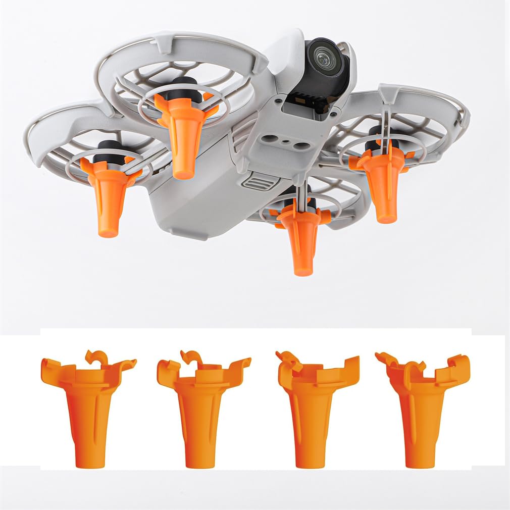 NEO Landefüße – Erweiterte Fahrwerk Landegestell Landing Gear Für DJI NEO Fly More Combo Zubehör (Orange 4 Stück) von LiLiTok