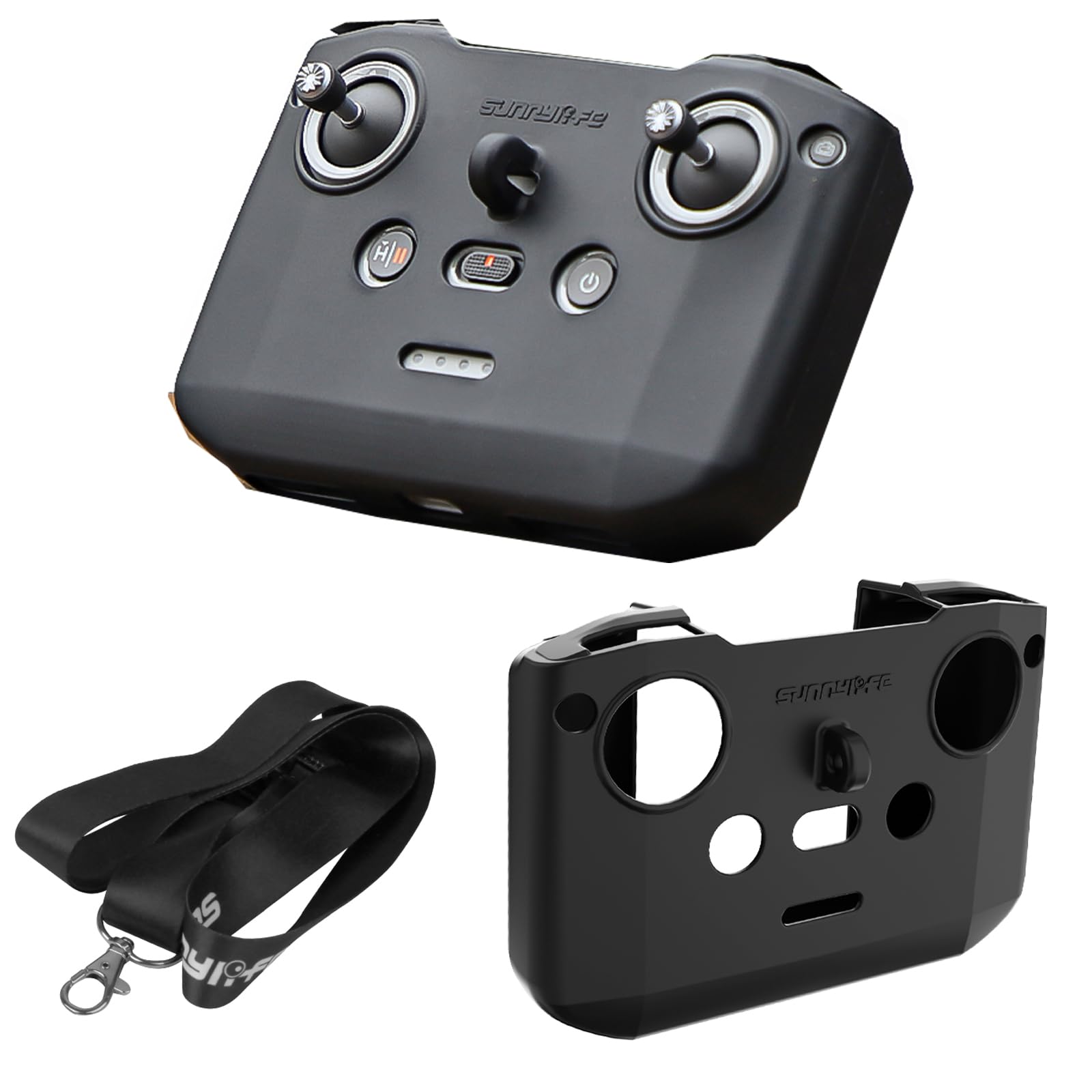 Neo Remote Control Silikonhülle für DJI NEO/Mini 4 Pro Fernsteuerung Schutzhülle RC-N3/2/1 Remote Case Schutzhülle mit Layard Zubehör (Schwarz) von LiLiTok